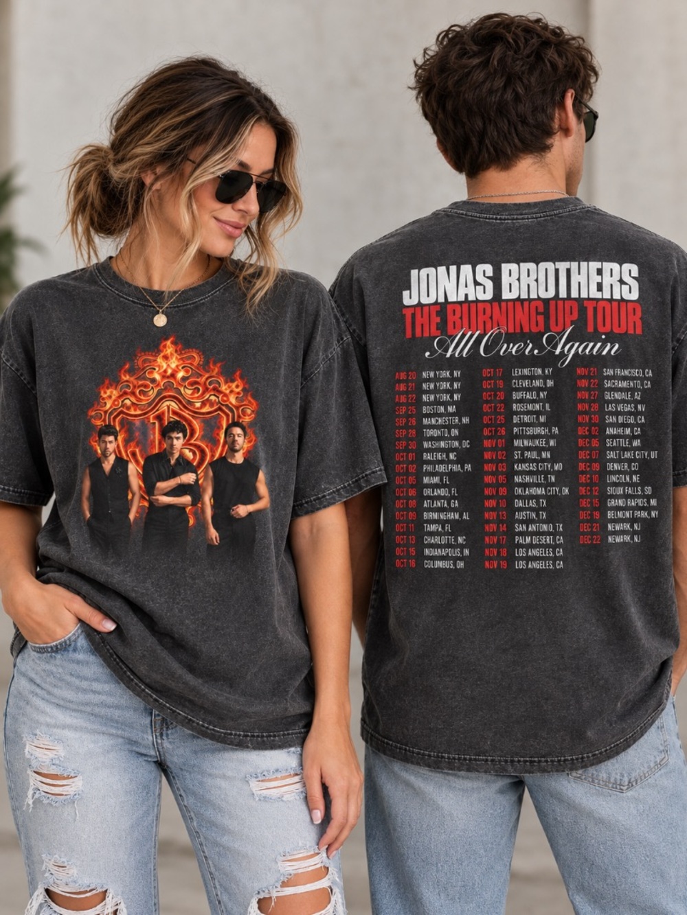 Jonas Brothers The Burning Up Tour Pepper Shirt